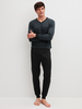 Calida Herren Bündchen-Pyjama Relax Streamline 2 46487